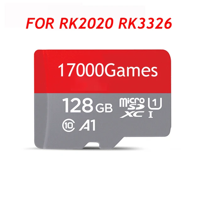 Memory card For RG351M RG351P RG280V RG300X RG350M RG350P RK2020 RK3326 Retro Game with PS1 GBA FBA and many other Emulator Game 
