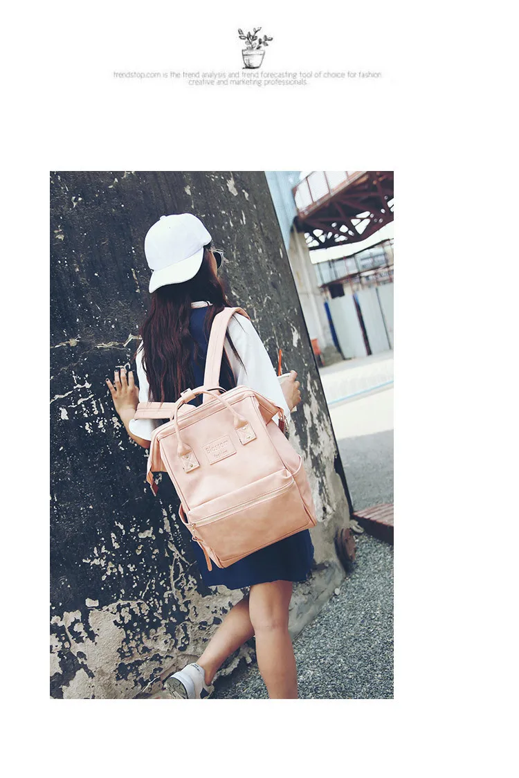 2021 New Leather Backpacks Women School Bags for Teenager Girls Waterproof Fashion Laptop Backpacks Travel Bags Female Rucksack stylish backpacks for teenage girl