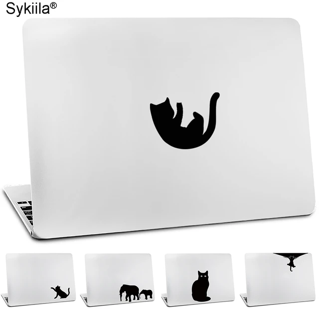 Vinyl Sticker for apple macbook air 11 13 inches for Mac Pro Retina 13 15  Skins cover Glow Black decal Cat Monkey wolf Touch - AliExpress