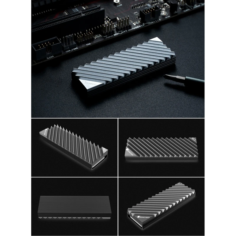 Jonsbo M.2 SSD лист Алюминий теплоотводящий кулер для 2280 твердотельный накопитель на