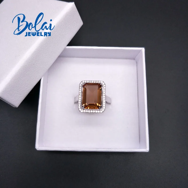 Bolaijewelry, кольца Zultanite из стерлингового серебра 925 пробы, ювелирные украшения, Изумрудный драгоценный камень с огранкой, созданный цвет, изменить элегантный подарок для девочек