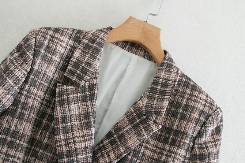 

2019 Early Autumn New Style Export Europe And America Order French Retro Double Breasted Classic Pattern Suit Jacket
