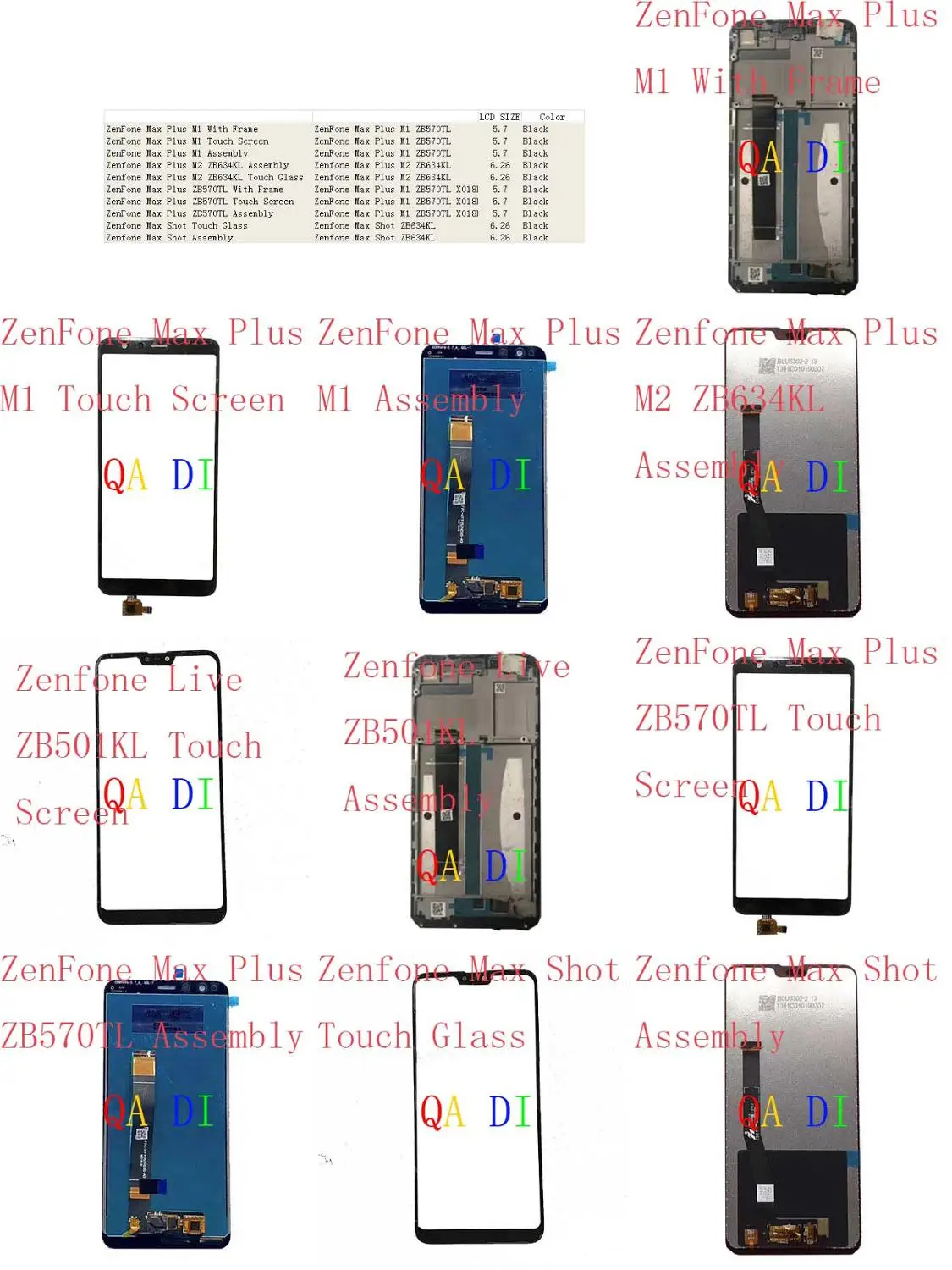 Сенсорный ЖК-дисплей в сборе для ASUS ZenFone Max Plus M1 M2 ZB634KL ZB570TL Shot X018DC | Мобильные