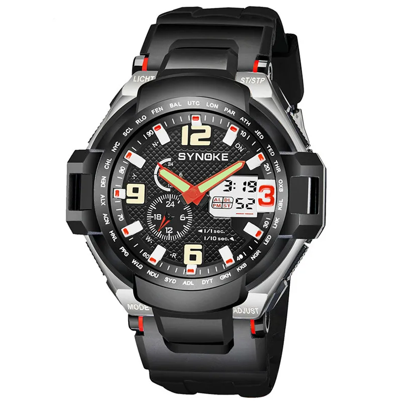 

Fashion Men's Quartz Watches Digital Men Sports Watch Luxury Male LED Military watch Waterproof leather Wristwatches Relogio