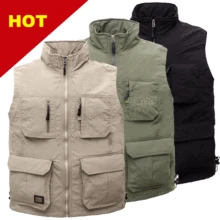 На открытом воздухе быстросохнущие Для мужчин жилет мульти-функция фотографии Альпинизм Рыбалка Кемпинг брюки и жилетка для гольфа, на все сезоны