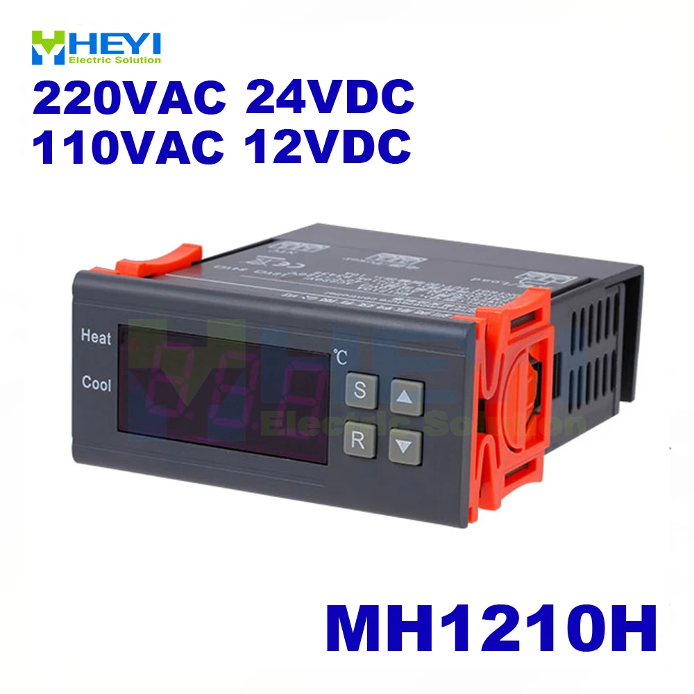 Digital Temperature Controller 0300 Celsius Mh1210h 10a 12v 24v 110v