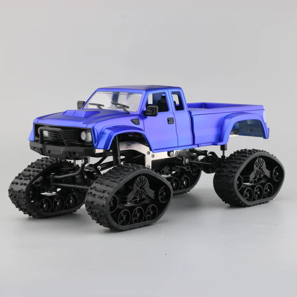 Радиоуправляемый автомобиль 1:16 внедорожный грузовик FY002B 2,4 GHZ 1/16 4WD SUV Pickup Trucks WiFi FPV 0.3MP автомобиль Camion WiFi RTR игрушки для снежного скалолазания - Цвет: A Blue