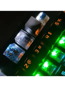 

Handmade Customized OEM R4 Profile Resin Keycap Keyboard RGB Translucent Keycap L4MD