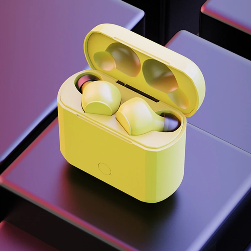 Touch Yellow TWS 5,0 Bluetooth наушники 6D стерео беспроводные наушники магнитные наушники-вкладыши PX7 Водонепроницаемая гарнитура 400 мАч Внешний аккумулятор контроль крана - Цвет: Touch Yellow
