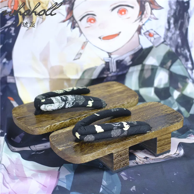 Whoholl Retro Zoccoli Di Legno Giapponesi Cosaly Scarpe Uomo Donna Indoor Geta Infradito Pantofola Tacco Alto Piattaforma Sandali Pantofola