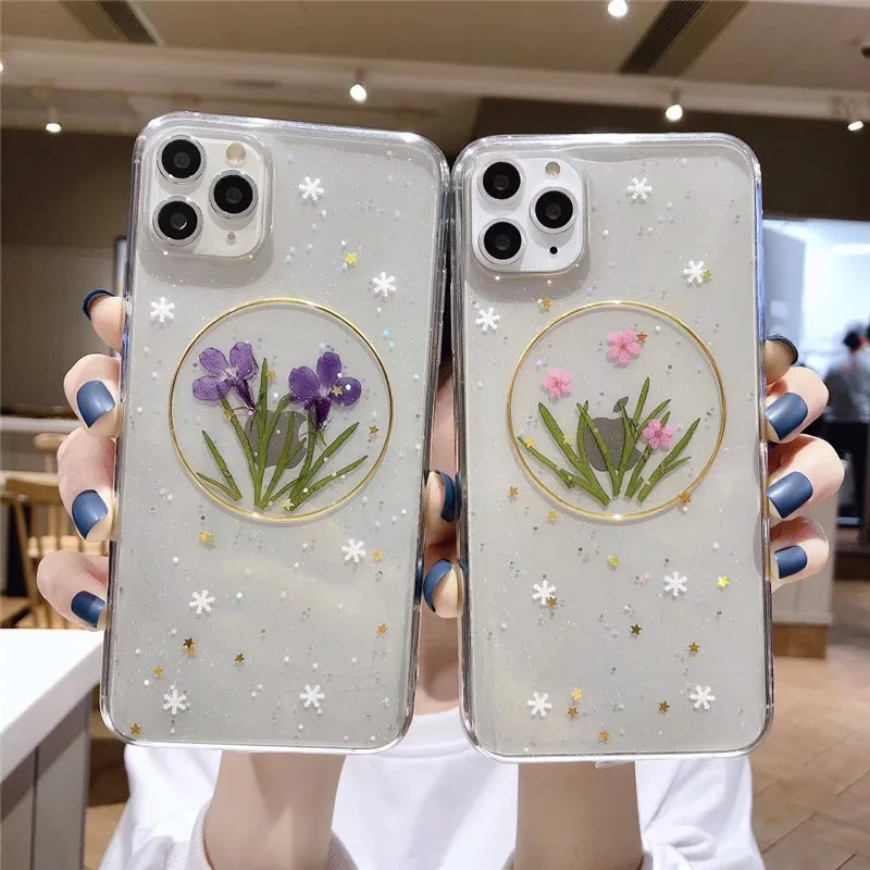 Новый прозрачный чехол из серебряной фольги для IPhone XS Max XR X 6 6S 7 8 Plus 11 Pro красивый
