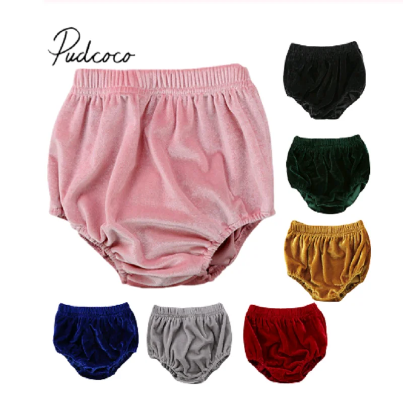 

2019 Brand New Toddler Infant Newborn Baby Boy Girl Velvet Bloomer Shorts Bottoms Pants Toddler Kids Soft Panties Wholesale 0-3T