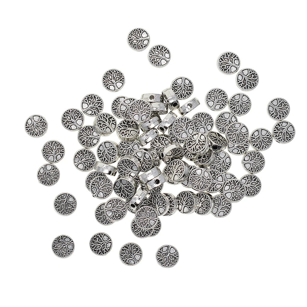 50 pcs Tree of Life Charms Pendant Bead DIY Crafting Gift Jewelry Findings  for necklaces bracelets earrings