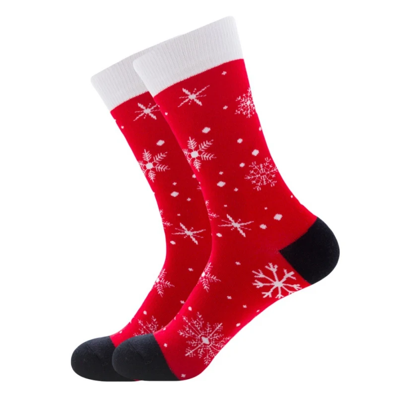 Новые хлопковые носки унисекс красочные веселые рождественские носки Длинные Теплые повседневные носки для мужского свадебного подарка одежда - Цвет: G