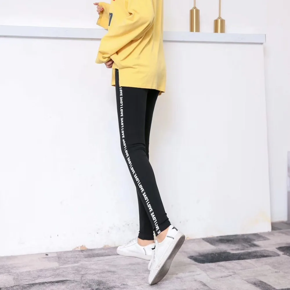 Spring new Korean leggings women wear high waist versatile thin feet nine pants slim straight pencil pants casual women leggings