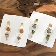 AOMU Simple Vintage Abstract Textured Rhombus Polygon Geometric Metal Drop Earrings for Women Birthday Gifts Party Jewelry