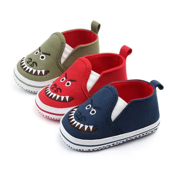 

New Pram Newborn Toddler Baby Girls Boys Kids Infant Cartoon First Walkers Classic Shoes Loafers Casual Soft Canvas Shoes
