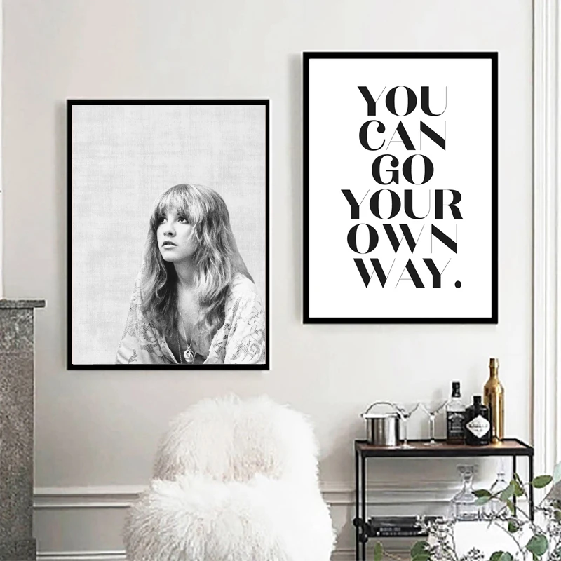 Rock Music Poster Stevie Nicks poster Wall Art Digital Poster