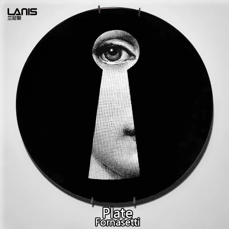 17 Модная новинка, европейские декоративные фигурки Fornasetti, настенные тарелки, декоративные настенные винтажные художественные 10 дюймов - Цвет: 17