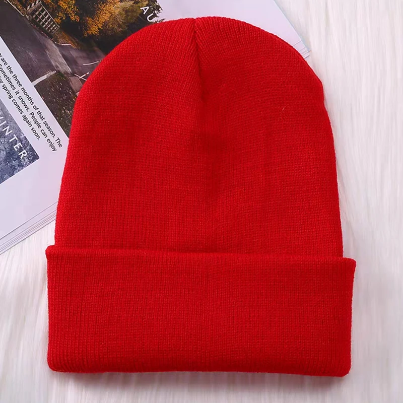 Winter Hats for Men Woman New Beanies Knitted Solid Cute Hat Girls Autumn Female Beanie Caps Warmer Bonnet Ladies Casual Cap - Image 3