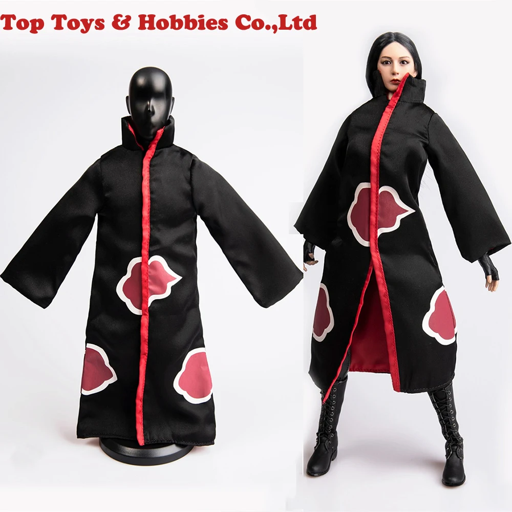 

COSPLAY DIY TYM042 1/6 Female/Male Figure Clothes Accessory Windbreaker Silk Material with Red Pattern For fans collection