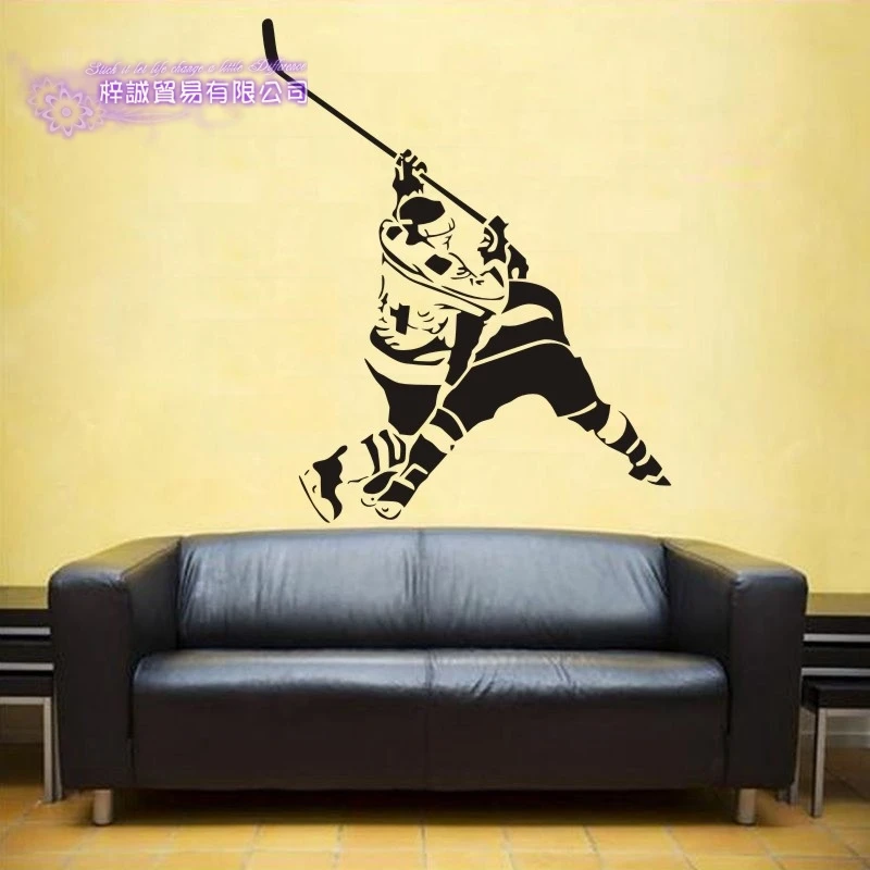 DCTAL Ice Hockey Car Sticker Puck Decal Skiing Ice Sports Posters Vinyl Wall Decals Pegatina Decor Mural Sticker