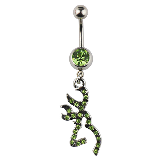 Sexy Navel Piercing Belly Ring Belly Button Rings Barbell Bar Zircon Dangling Ombligo Party Round for Woman Body Jewelry 14g