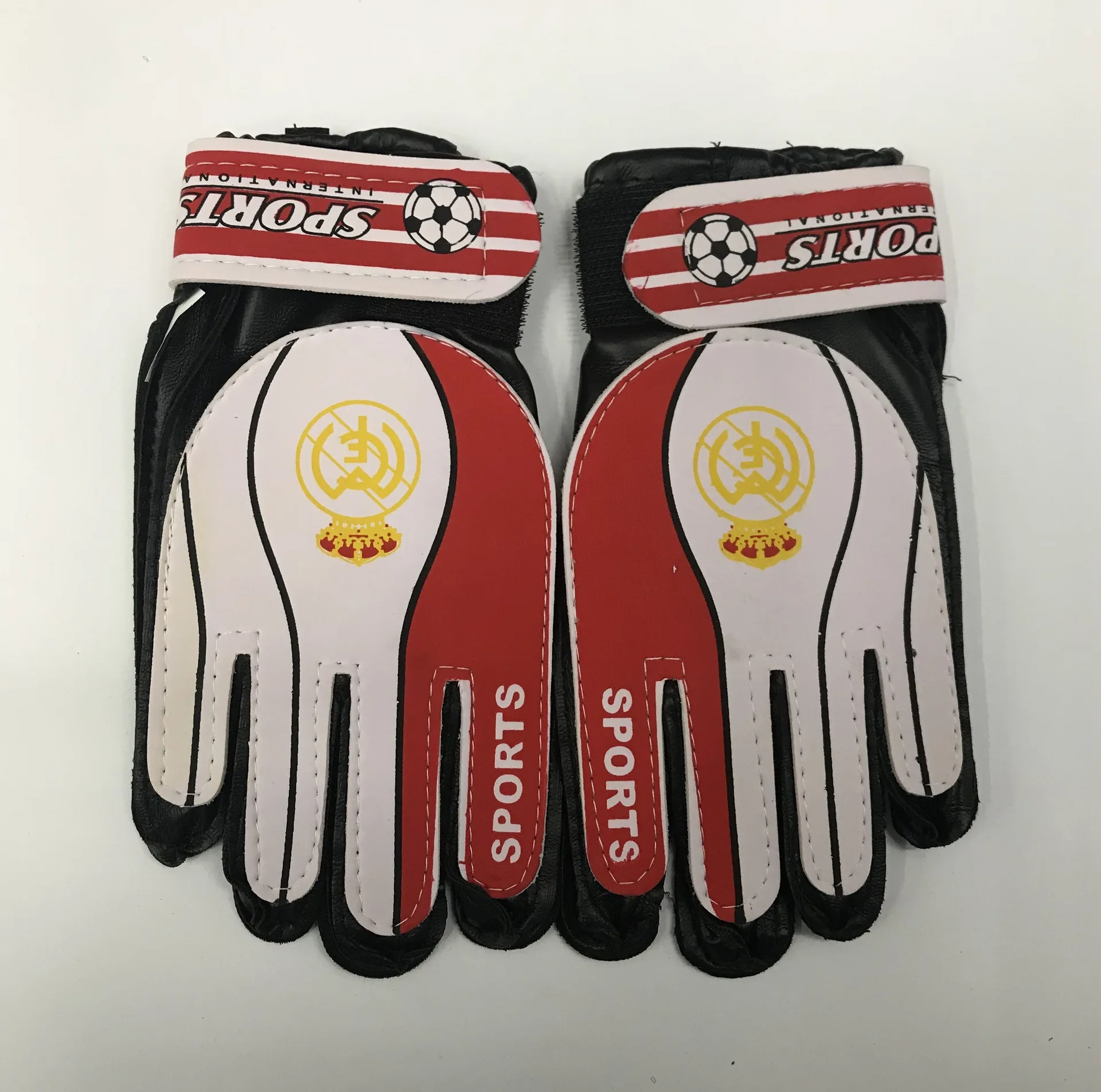 Pu Anti-slip Goalkeeper Gloves Football Team Logo Gloves Children Adult Football Training Hand Guard