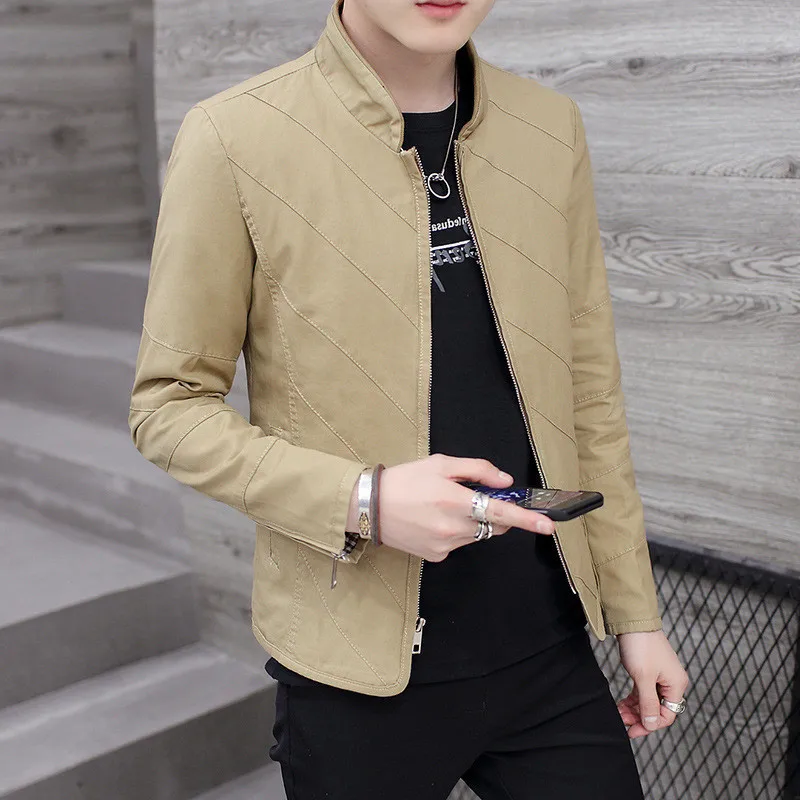 

Blue Mens Bomber Jackets Slim Spring Autumn Casual Outwear Coat Men Baseball Jacket Jaqueta Masculino Clothes FYY569