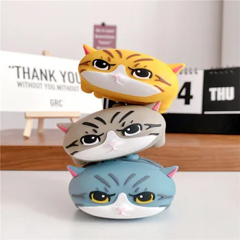 

Case for AirPods Pro Cartoon Earphone Case for Airpods 2 Cute Accessories Protect Cover with Keychain 3D Animal Tiger Cat