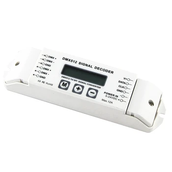 

Bc-820 Dmx To Spi Signal Decoder Convertor Dmx512 Lpd6803 8806 Ws2811/ 2801 Ws2812B 9813 Led Pixel Light Controller Dc5V-24V