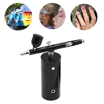 

Pinkiou Airbrush Kit Compressor Portable Air Brush Paint Spray Gun For Nail Art Desgin Tattoo Cake