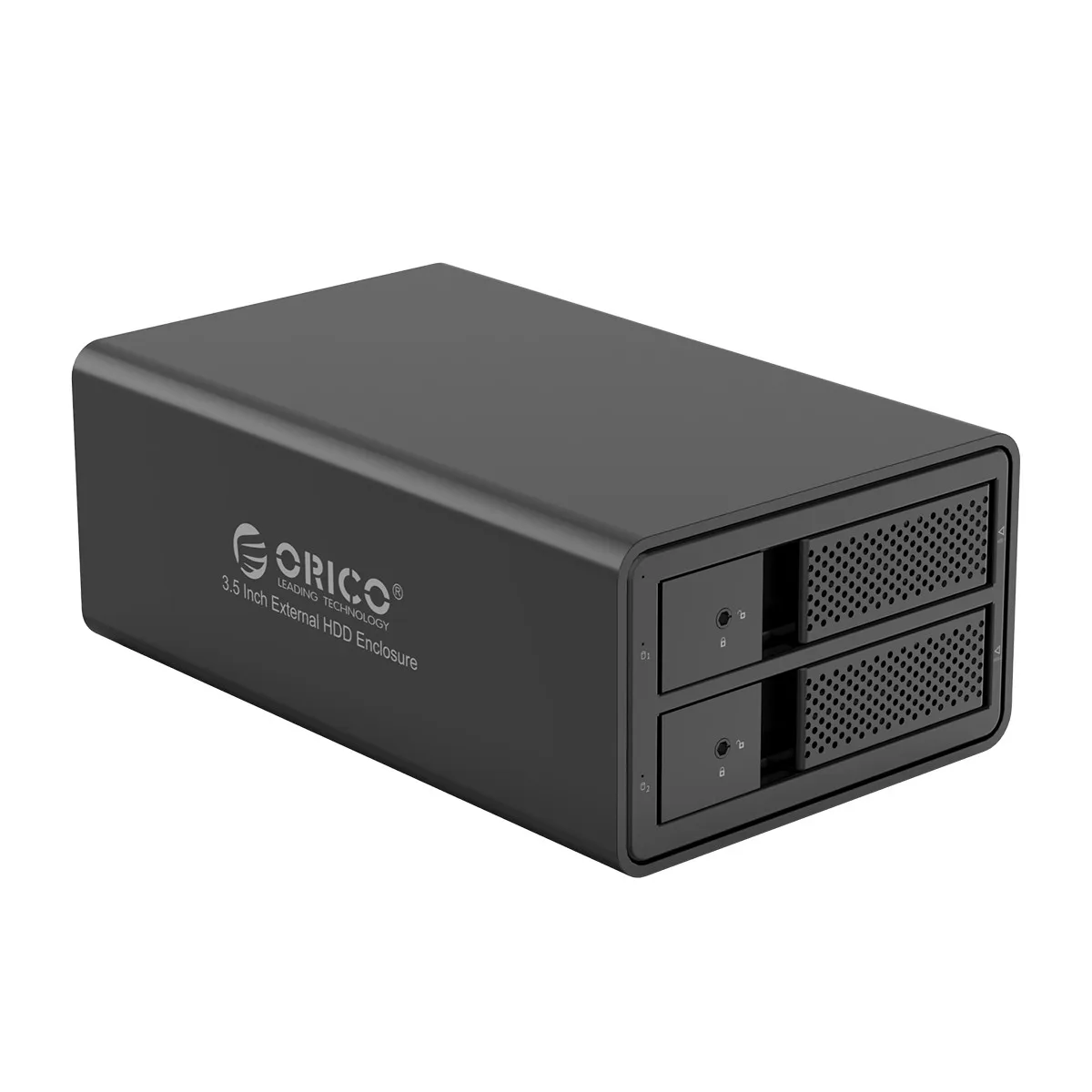 ORICO 2 bay 3,5 дюймов, док-станция для жесткого диска USB3.0 SATA с RAID HDD Алюминий корпус для жесткого диска 78 Вт внешний Мощность адаптер жесткого диска чехол