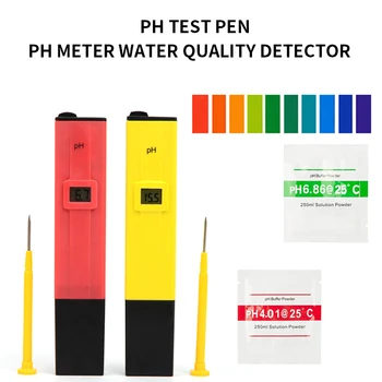 

Protable LCD Digital PH Meter Pen Of Tester Accuracy 0.1 Aquarium Pool Water Wine Urine Automatic Calibration Measuring PH Meter