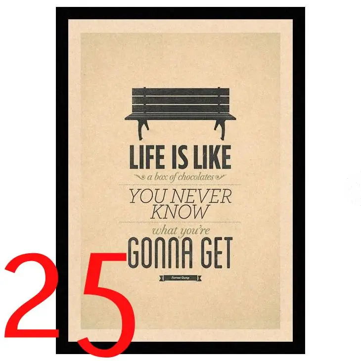 Светло-желтый Perfect JL Forrest Gump Tom Hanks Vintage Posters For Home/Bar/Living Decor kraft Paper high quality poster wall sticker HBA7 - Цвет: Светло-желтый