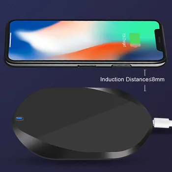 

Fast Wireless Charger 10W Fast Charge Upgrade Support Foreign Object Detection Charging Black Technology Charger GK8899