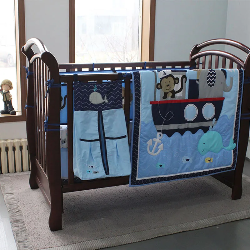 nappy stacker only 100 натуральный хлопок 6 шт./компл. комплект детского постельного белья для детской кроватки одеяла Prtector утолщенный пуховик с капюшоном для новорожденных комплект одежды для маленьких мальчиков и девочек, Товары для новорожденных - Цвет: nappy stacker only