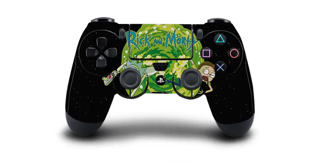 QBTM1279 Рик и Морти Защитная крышка наклейка для PS4 контроллер кожи для Playstation 4 Pro тонкая наклейка PS4 Кожа Наклейка аксессуары - Цвет: QBTM1279
