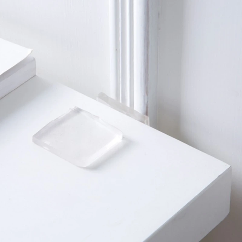 large size 4pc Transparent Anti Vibration Non-Slip Mat Silicone Pad Multifuncational Refrigerator Chair Cushion Shock Proof Pad