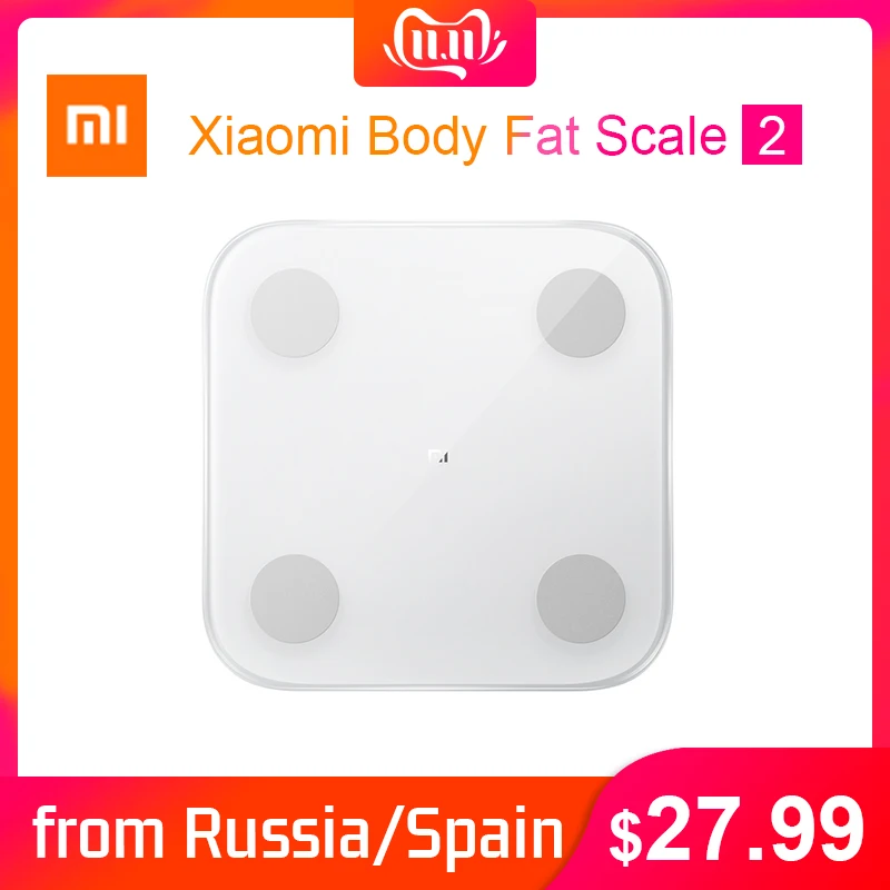 Xiaomi mi весы состава 2 Смарт жира Вес Ванная комната цифровой электронный