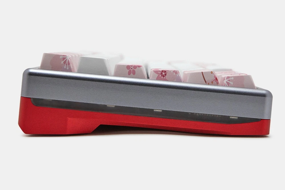 Gk84 механическая клавиатура 75% dye sub keycap cnc анод алюминиевый светильник rgb чернила paintingsakura lotus bluetooth 4,0 USB двойной режим