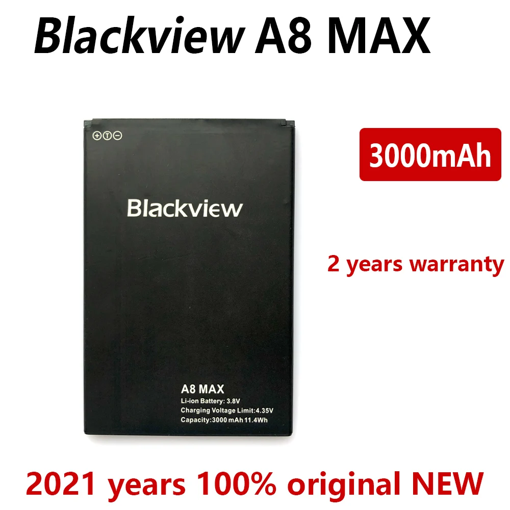 100% оригинальный 3000 мАч Blackview A8 Max литий-ионный Резервный аккумулятор запасные