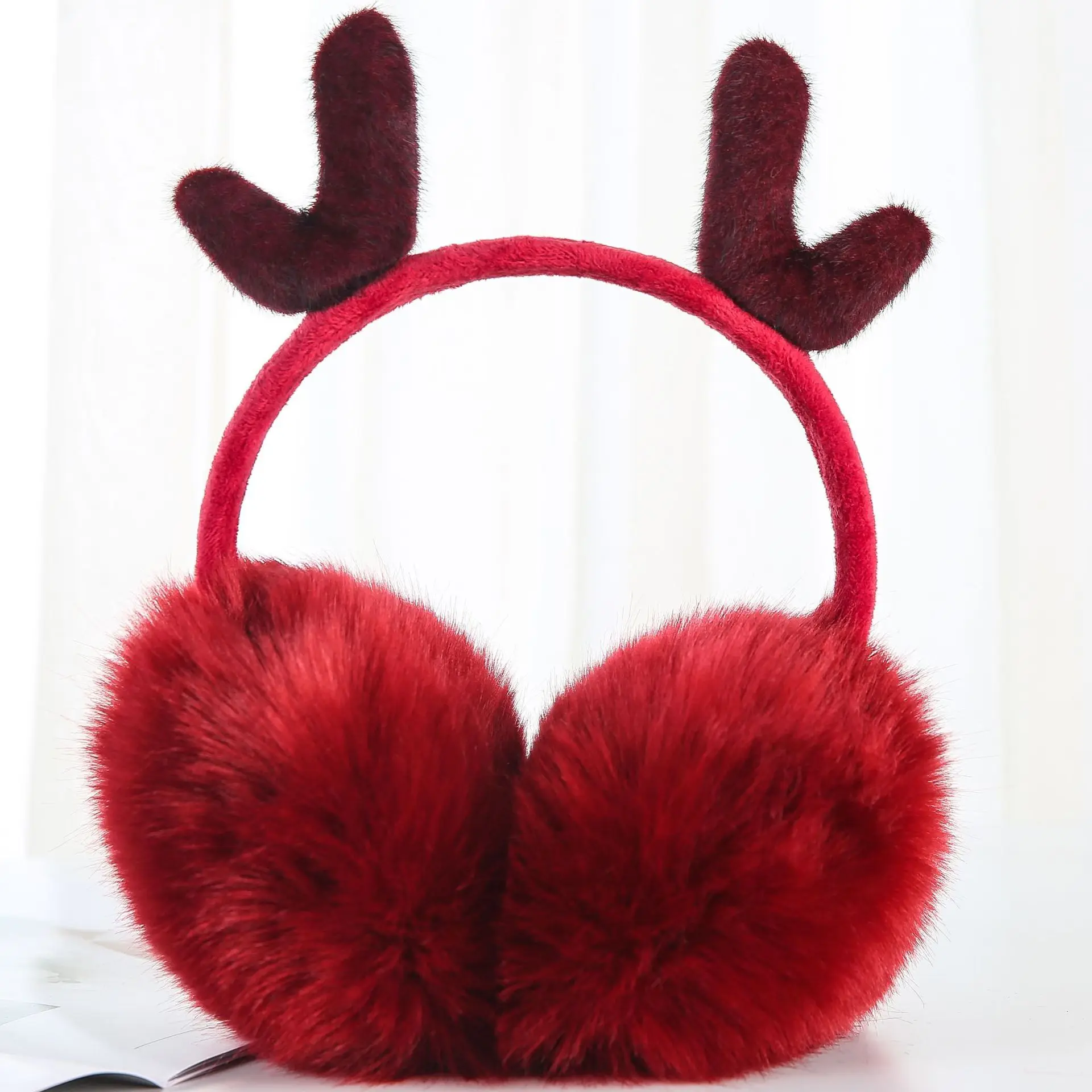 

Winter Autumn Warm Faux Fur Earmuffs Cute Deer Ear Earflap Plush Earmuff for Girls Ladies Women Hairbands Warmer Ear Muffs