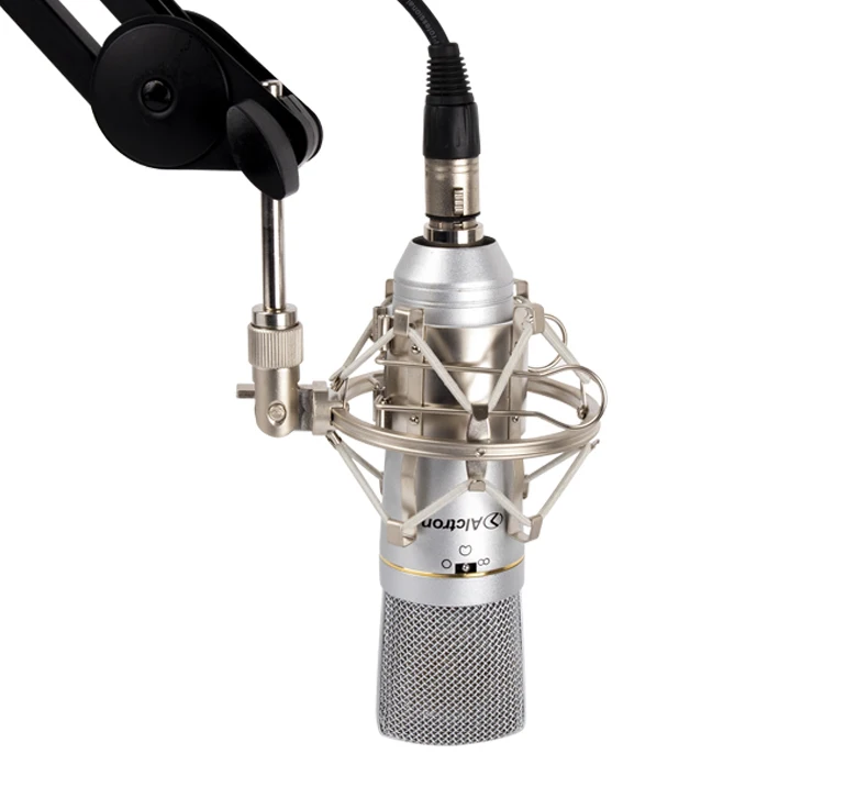 Alctron MC330 Профессиональный FET конденсаторный микрофон Студийный записывающий микрофон с амортизатором для студии, вещательной станции, сцены