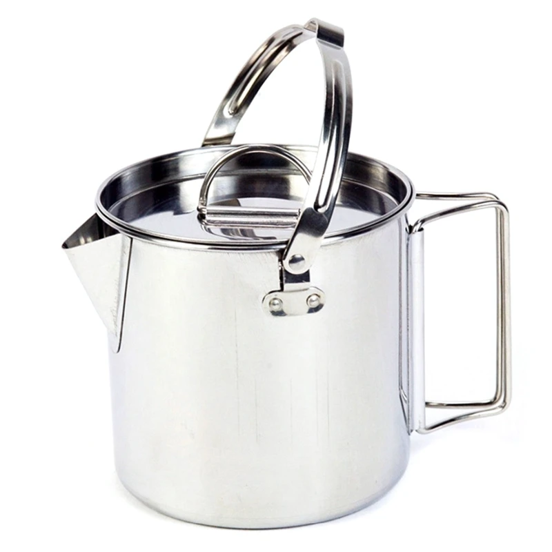 Outdoor Stainless Steel Cookware Kettles Mountaineering Camping Picnic