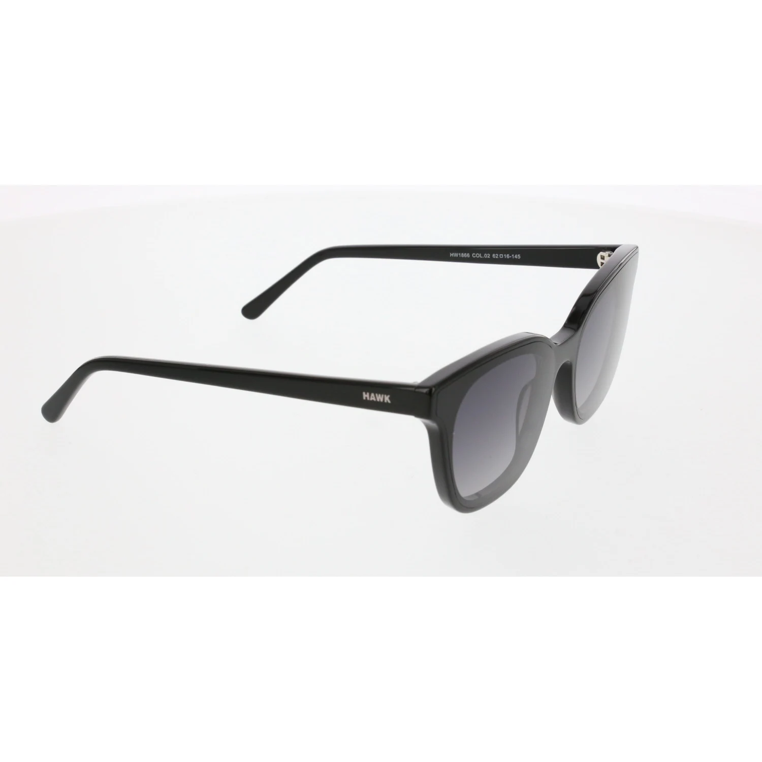 

Women's sunglasses hw 1866 02 bone black organic rectangle 62-16-145 hawk
