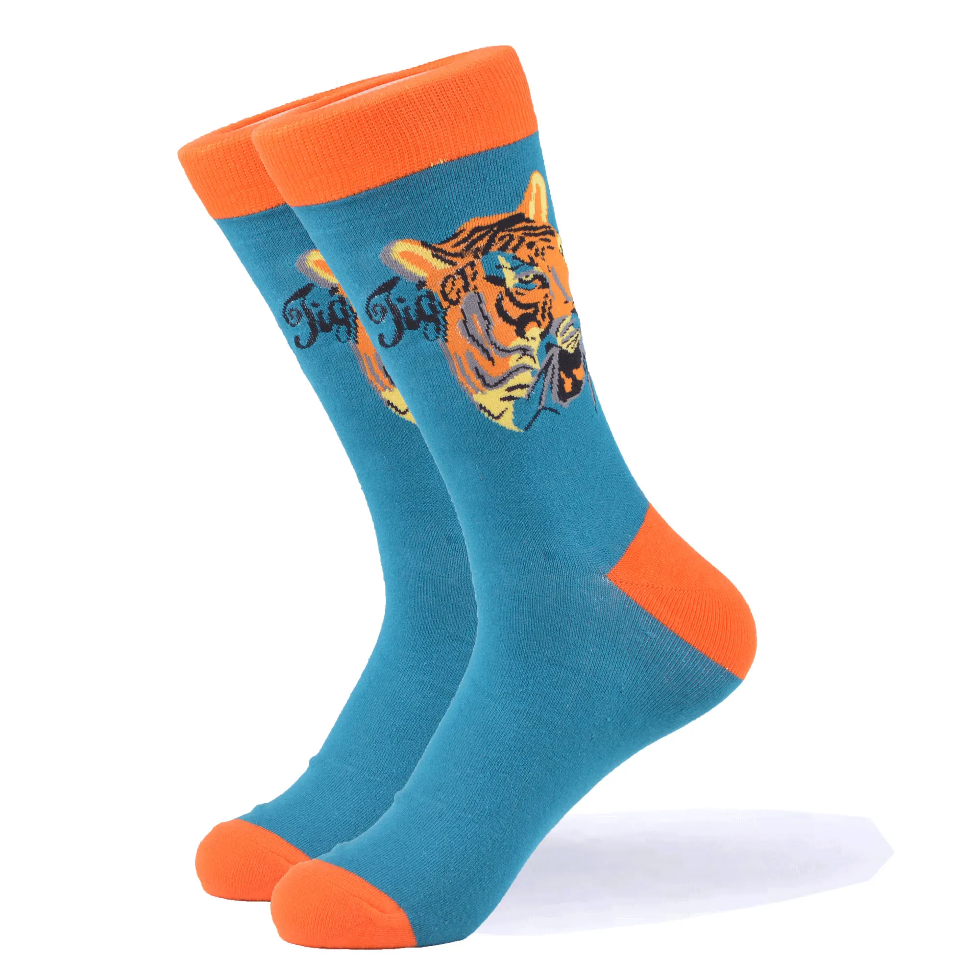 SANZETTI 1 Pair New Happy Socks High Quality Gift Men's Colorful Comfortable Combed Cotton Funny Animal Gift Wedding Dress Socks SANZETTI 1 Pair New Happy Socks High Quality Gift Men's Colorful Comfortable Combed Cotton Funny Animal Gift Wedding Dress Socks