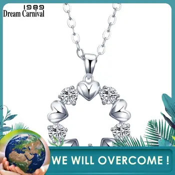 DreamCarnival 1989 Hearts Shape Cubic Zirconia Pendant Necklace for Women Rhodium Color Collana Drop Shipping Wholesales WP6402
DreamCarnival 1989 Hearts Shape Cubic Zirconia Pendant Necklace for Women Rhodium Color Collana Drop Shipping Wholesales WP6402