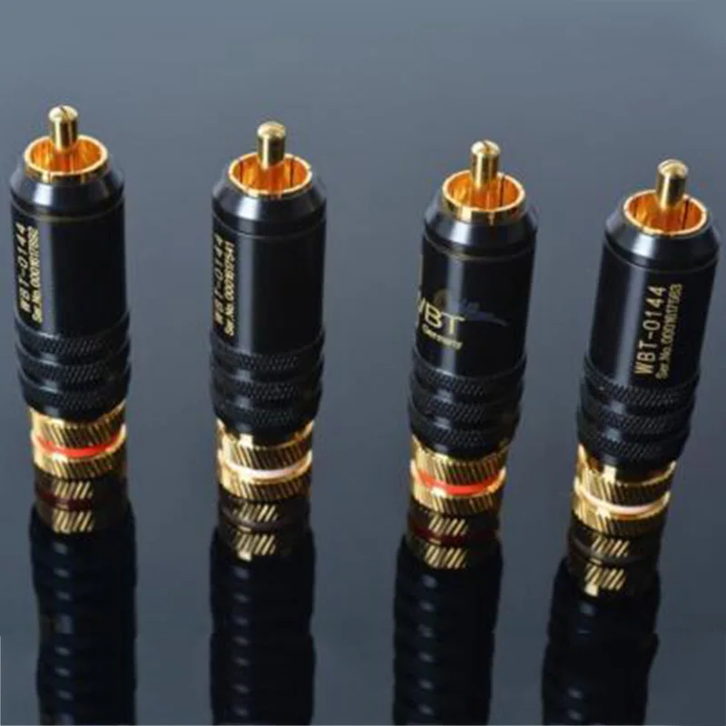 AABB-4Pcs Rca запирающие разъемы аудио, видео разъемы