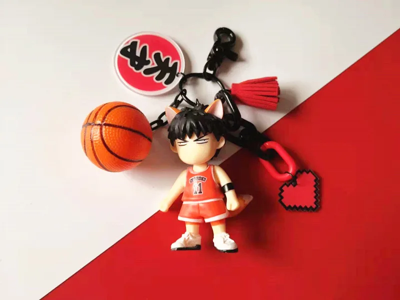 Японский аниме SLAM DUNK брелок Kawaii Hanamichi Sakuragi Rukawa Kaede кукольный брелок для баскетбола подарок для влюбленных